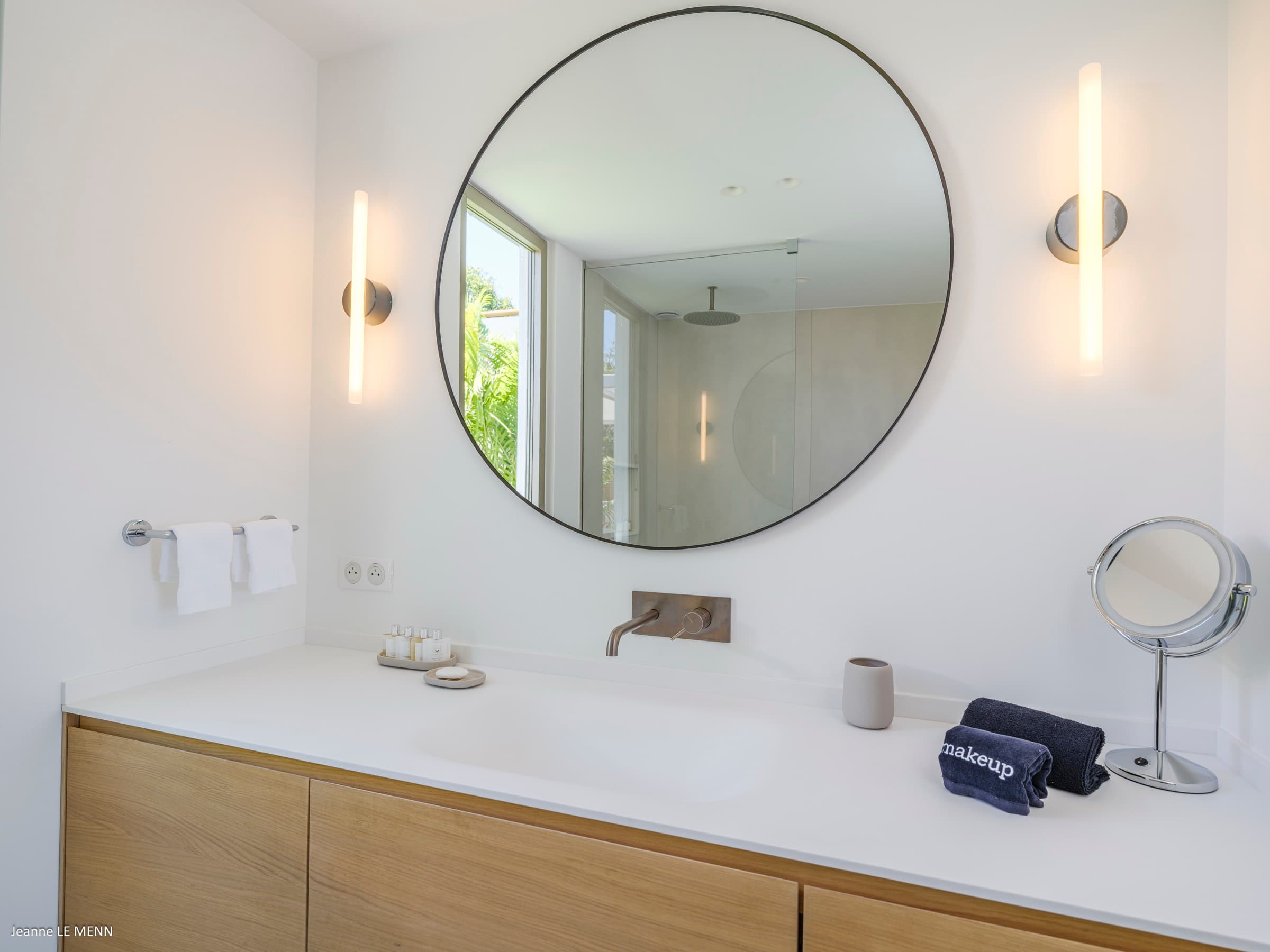 Third bedroom bathroom shower area
