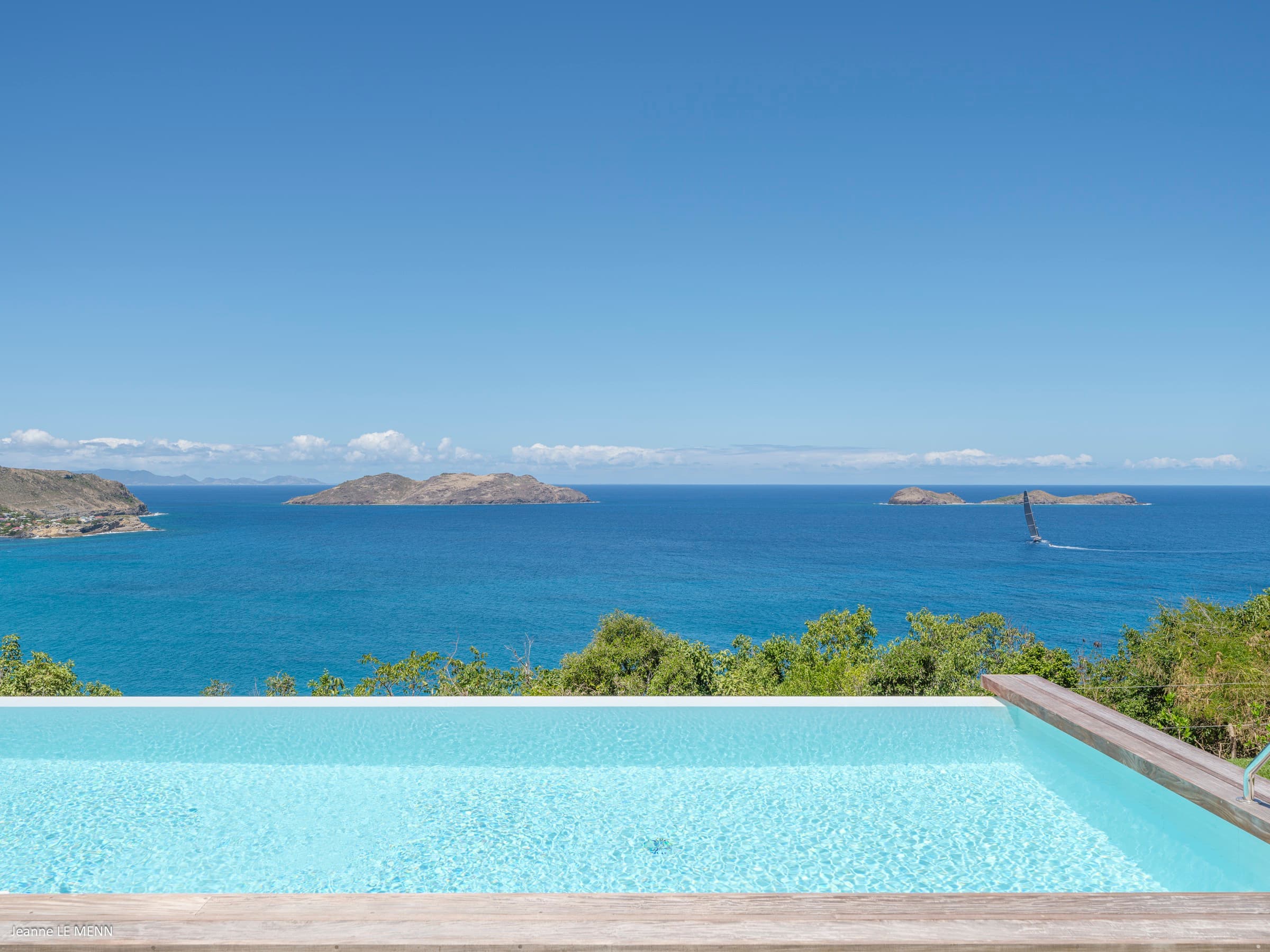 Frigate birds in flight over the Caribbean