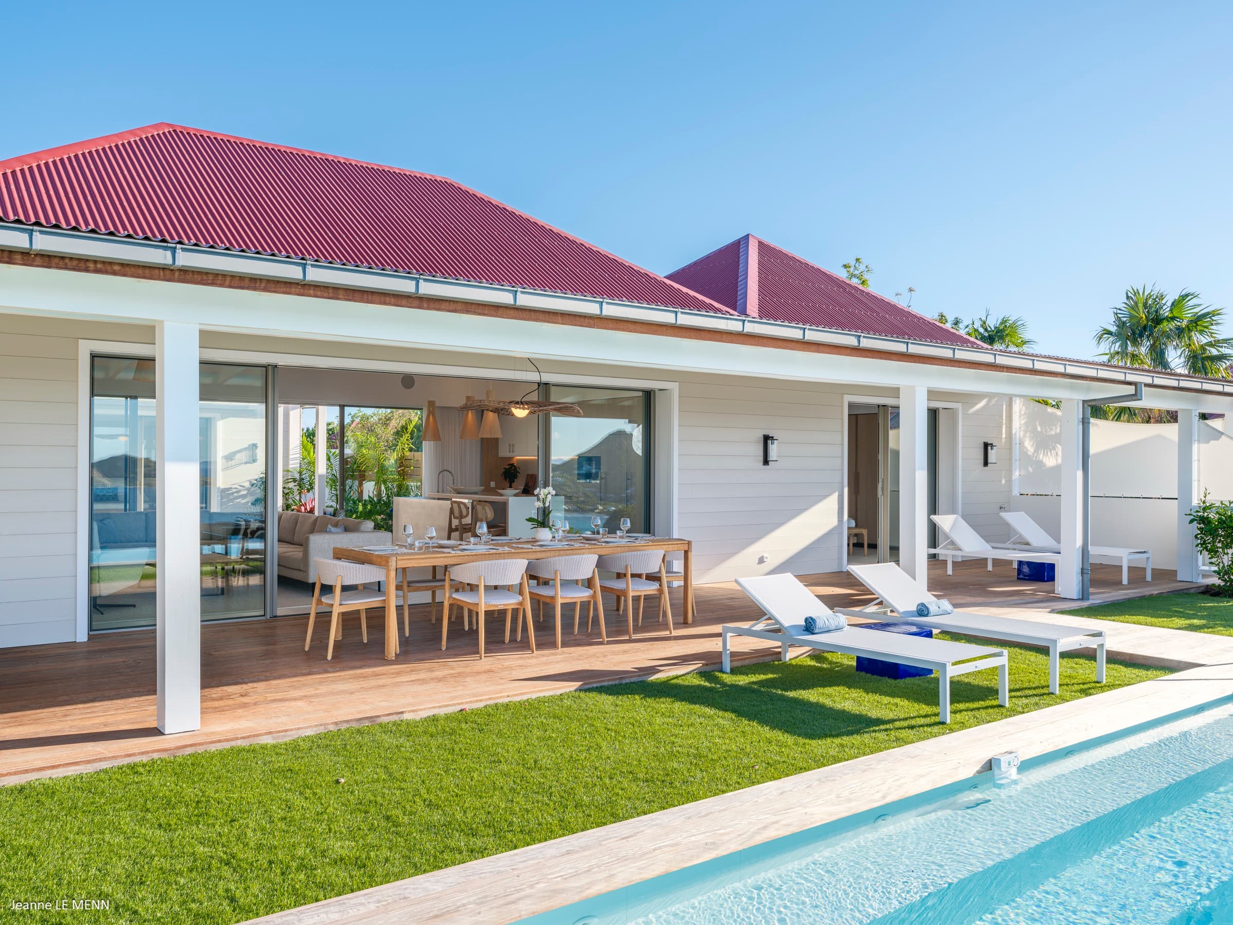 East-facing patio view